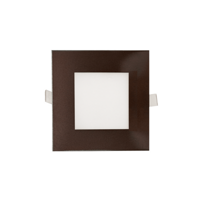 P-5887 5 Inch Square Bronze 15W 1100 Lumens 5CCT Slim Ultra-Thin Light