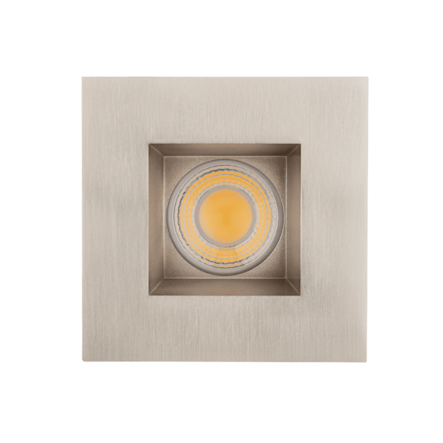 P-6002 3 Inch Brushed Nickel Square 9W 850 Lumens 5CCT Recessed Light