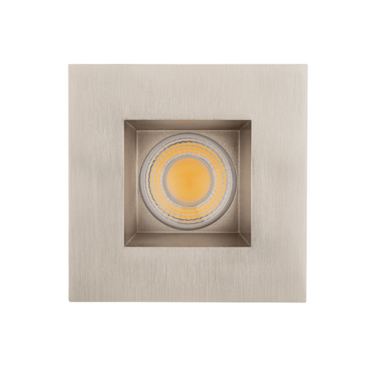 P-6002 3 Inch Brushed Nickel Square 9W 850 Lumens 5CCT Recessed Light