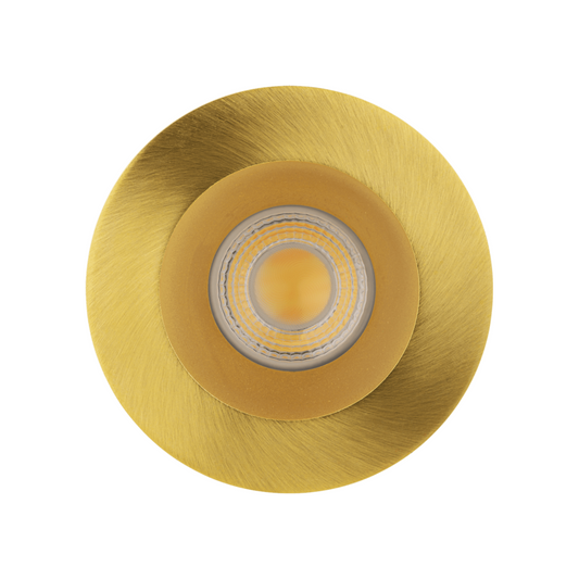 P-6031 3 Inch Brushed Brass Round 24W 1800 Lumens 5CCT Recessed Light