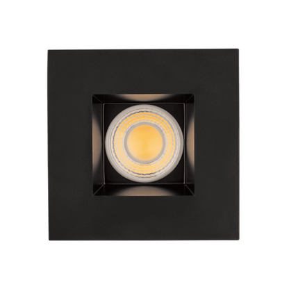 P-6024 3 Inch Black Square 24W 1800 Lumens 5CCT Recessed Light
