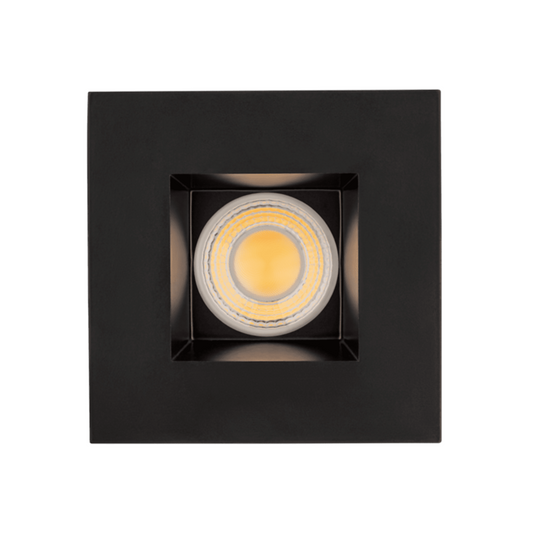 P-6024 3 Inch Black Square 24W 1800 Lumens 5CCT Recessed Light