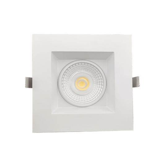 P-6088 6 Inch Square White 22W 2200 Lumens 5CCT Gimbal Light