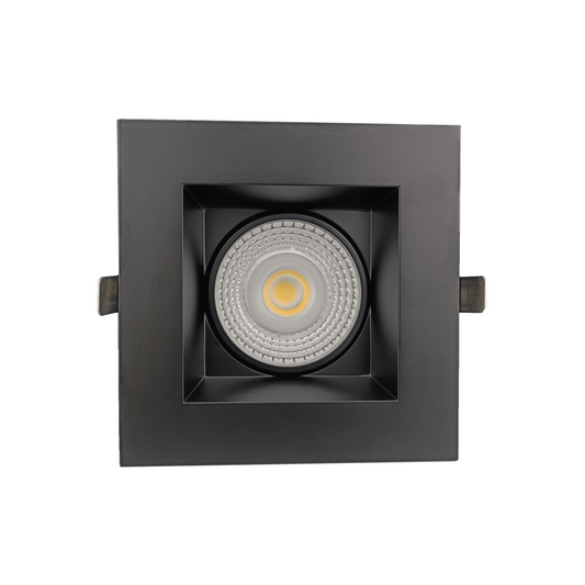 P-6090 6 Inch Square Black 22W 2200 Lumens 5CCT Gimbal Light