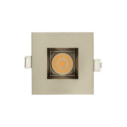 P-6157 2 Inch Brushed Nickel Square 20W 1700/1200 Lumens 5CCT Recessed Light