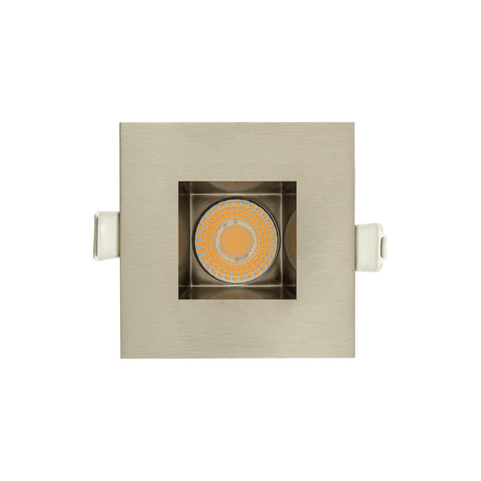 P-6157 2 Inch Brushed Nickel Square 20W 1700/1200 Lumens 5CCT Recessed Light