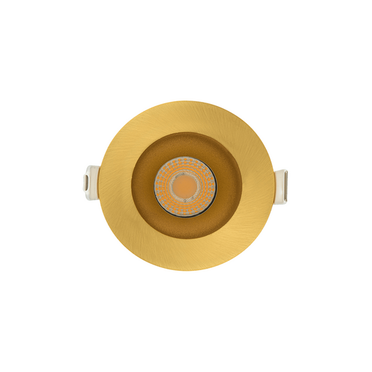 P-6158 2 Inch Brushed Brass Round 20W 1700/1200 Lumens 5CCT Recessed Light