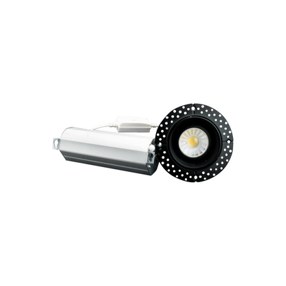 P-6161 2 Inch Trimless Black Round 12W 1000 Lumens 5CCT Gimbal Light