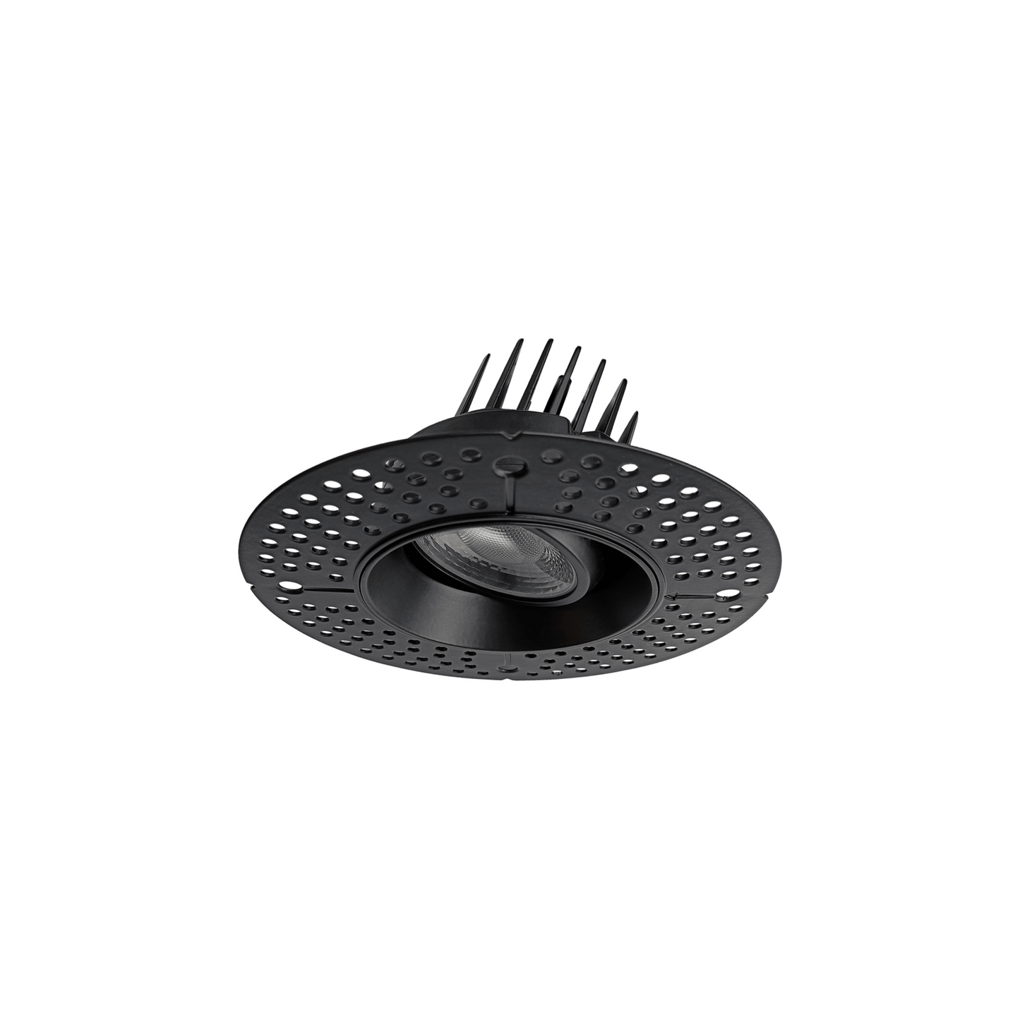 P-6163 3.5 Inch Trimless Round Black 14W 1400 Lumens 5CCT Gimbal Light