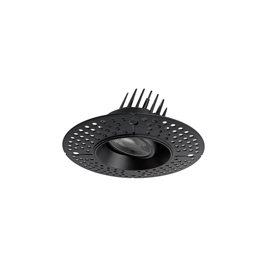 P-6163 3.5 Inch Trimless Round Black 14W 1400 Lumens 5CCT Gimbal Light
