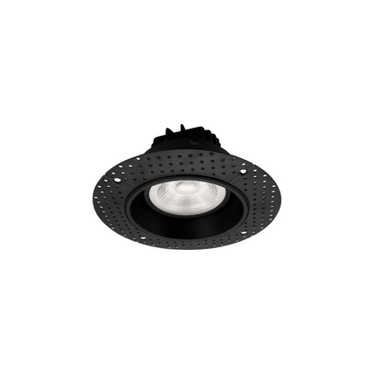 P-6164 4 Inch Trimless Round Black 13W 1000 Lumens 5CCT Gimbal Light