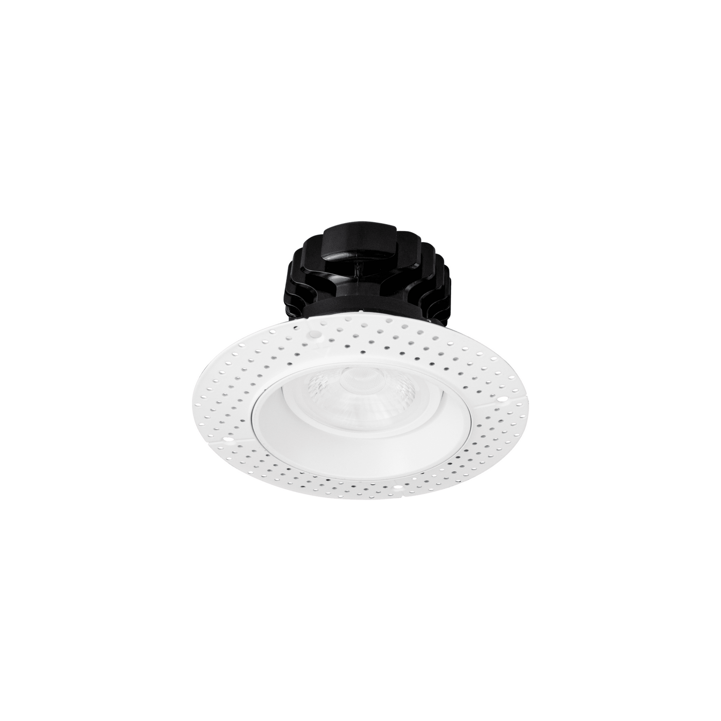 P-6165 4 Inch Trimless White Round 17W 1500 Lumens 5CCT Gimbal Light