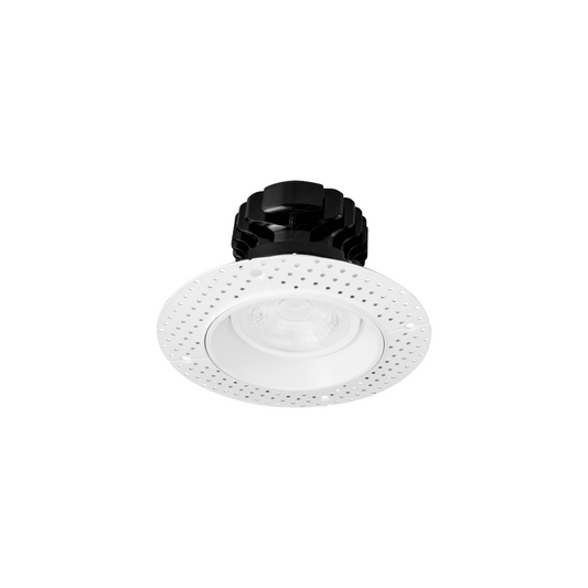 P-6165 4 Inch Trimless White Round 17W 1500 Lumens 5CCT Gimbal Light