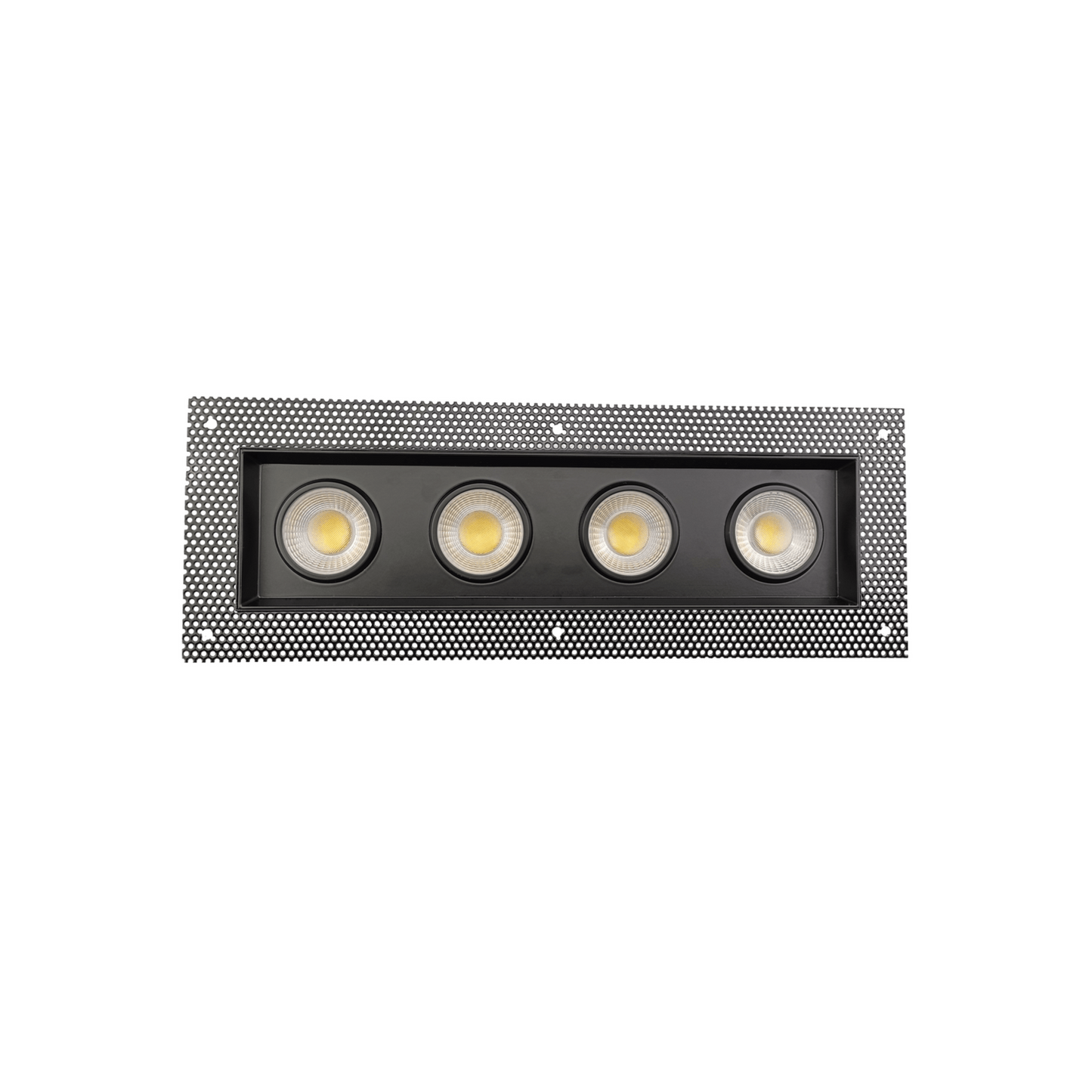 P-6170 4 Inch Trimless 4 Head Black 52W 4800 Lumens 5CCT Gimbal Light