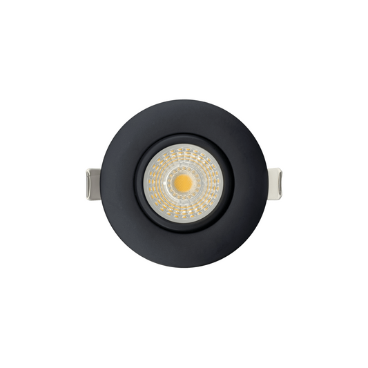 P-6173 3 Inch Round Black 13W 1050 Lumens 5CCT Gimbal Light