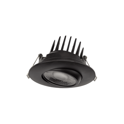 P-6175 3.5 Inch Round Black 14W 1400 Lumens 5CCT Gimbal Light