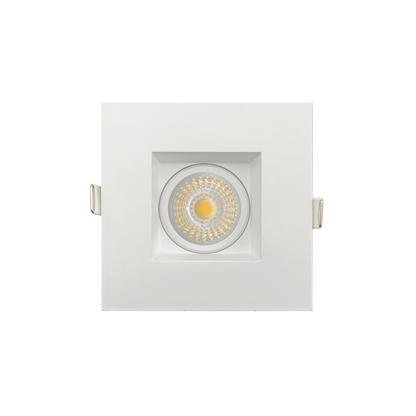 P-6180 3 Inch Square White 11W 1050 Lumens 5CCT Gimbal Light