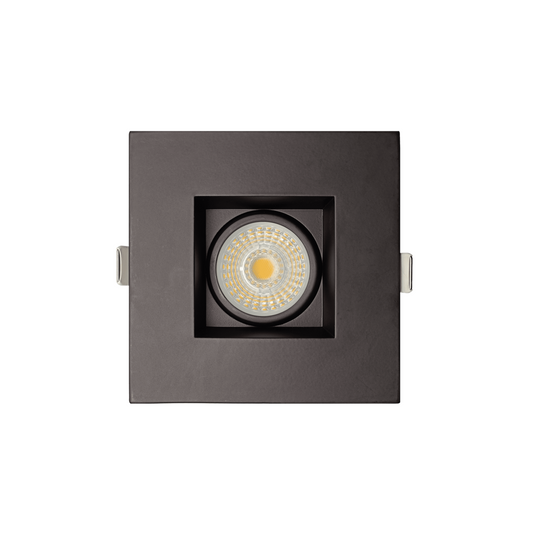 P-6181 3 Inch Square Black 11W 1050 Lumens 5CCT Gimbal Light