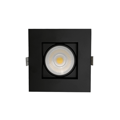 P-6185 4 Inch Square Black 20W 1750 Lumens 5CCT Gimbal Light