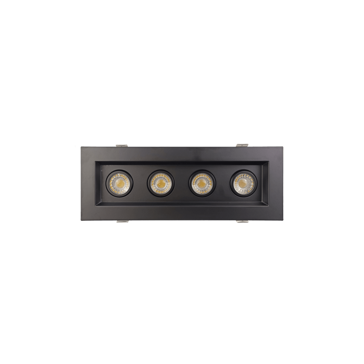 P-6187 3 Inch 4 Head Multiple Black 30W 2800 Lumens 5CCT Gimbal Light