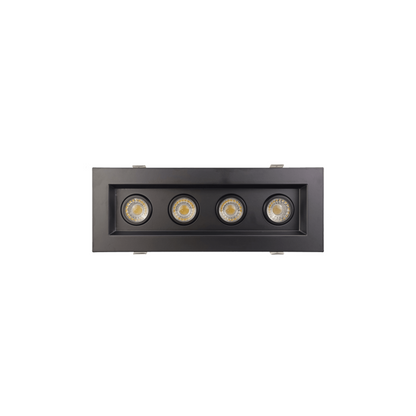 P-6187 3 Inch 4 Head Multiple Black 30W 2800 Lumens 5CCT Gimbal Light