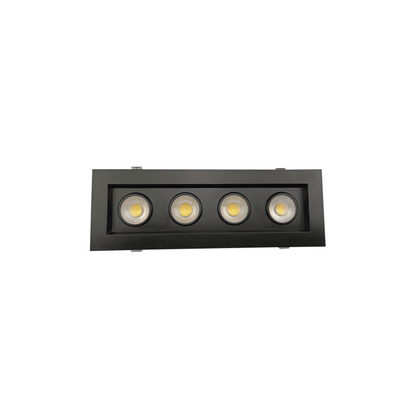 P-6189 4 Inch 4 Head Multiple Black 52W 4800 Lumens 5CCT Gimbal Light