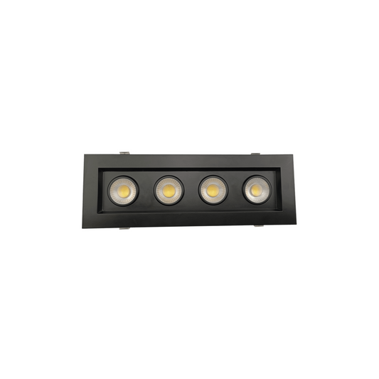 P-6189 4 Inch 4 Head Multiple Black 52W 4800 Lumens 5CCT Gimbal Light