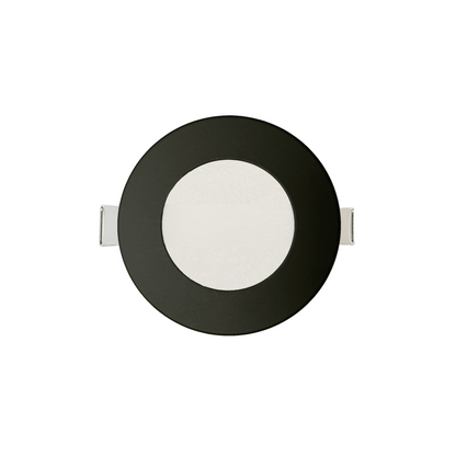 P-6198 3 Inch Round Black 8W 600 Lumens 5CCT Slim Light