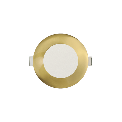 P-6201 3 Inch Round Brushed Brass 8W 600 Lumens 5CCT Slim Light