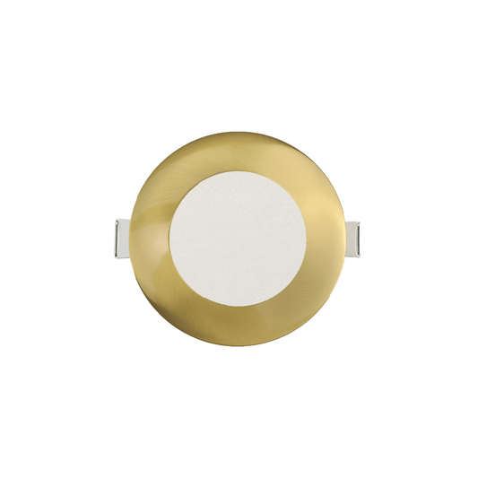 P-6201 3 Inch Round Brushed Brass 8W 600 Lumens 5CCT Slim Light