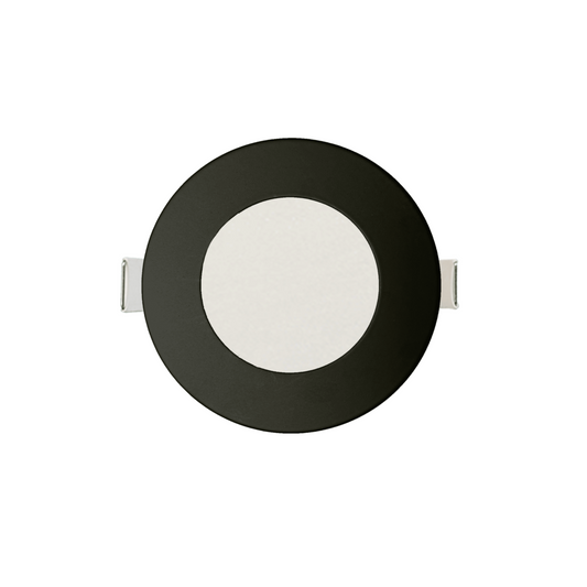 P-6202 4 Inch Round Black 12W 925 Lumens 5CCT Slim Light