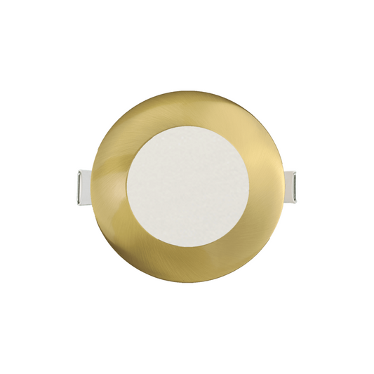 P-6205 4 Inch Round Brushed Brass 12W 925 Lumens 5CCT Slim Light