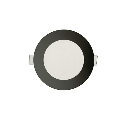 P-6206 5 Inch Round Black 15W 1200 Lumens 5CCT Slim Light