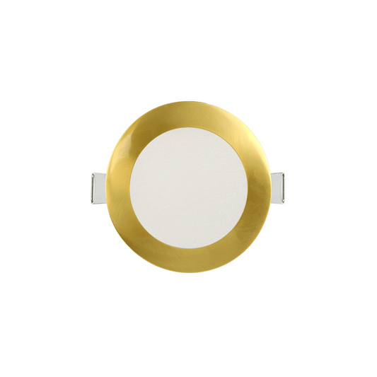 P-6213 6 Inch Round Brushed Brass 18W 1600 Lumens 5CCT Slim Light