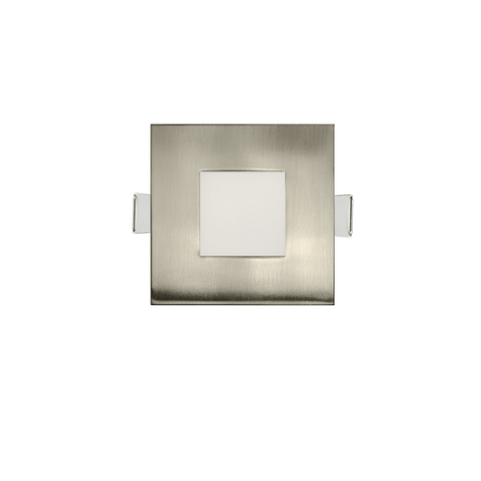 P-6215 3 Inch Square Brushed Nickel 8W 550 Lumens 5CCT Slim Light