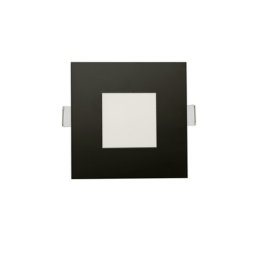 P-6218 4 Inch Square Black 12W 850 Lumens 5CCT Slim Light
