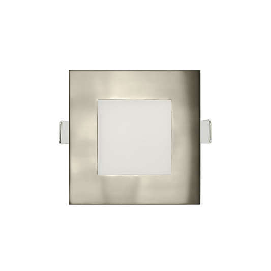 P-6223 5 Inch Square Brushed Nickel 15W 1200 Lumens 5CCT Slim Light