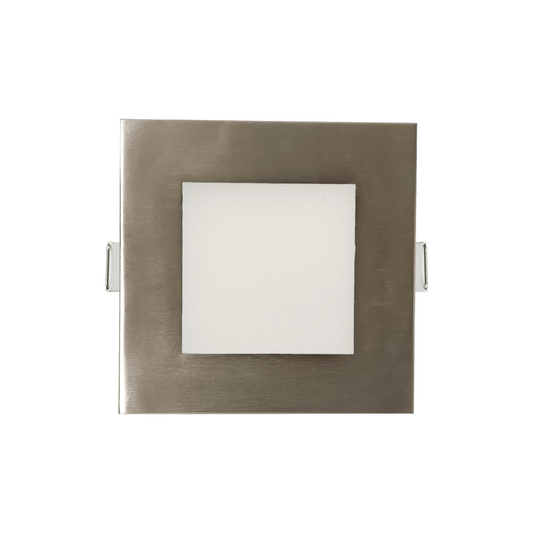 P-6227 6 Inch Square Brushed Nickel 18W 1600 Lumens 5CCT Slim Light