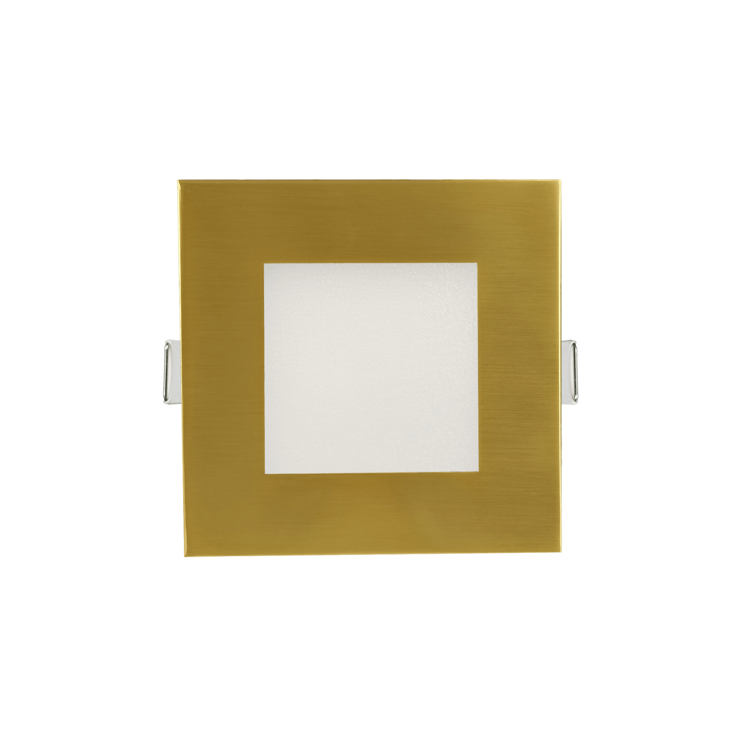 P-6229 6 Inch Square Brushed Brass 18W 1600 Lumens 5CCT Slim Light