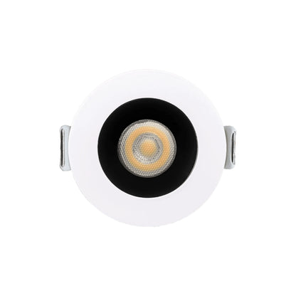 P-6337 1.5 Inch Round Two-Tone Smooth 7W 600 Lumens 5CCT Recessed Light