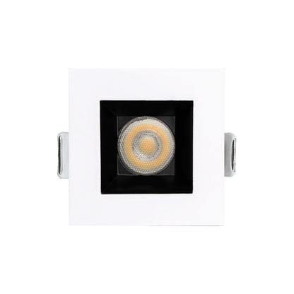 P-6338 1.5 Inch Square Two-Tone Smooth 7W 600 Lumens 5CCT Recessed Light