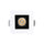 P-6338 1.5 Inch Square Two-Tone Smooth 7W 600 Lumens 5CCT Recessed Light