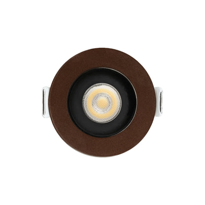 P-6339 1.5 Inch Round Bronze Smooth 7W 600 Lumens 5CCT Recessed Light