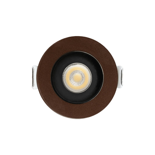 P-6339 1.5 Inch Round Bronze Smooth 7W 600 Lumens 5CCT Recessed Light