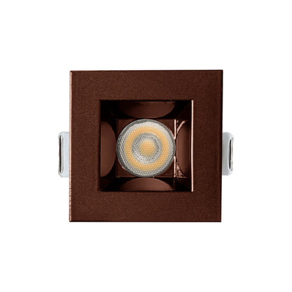 P-6340 1.5 Inch Square Bronze Smooth 7W 600 Lumens 5CCT Recessed Light