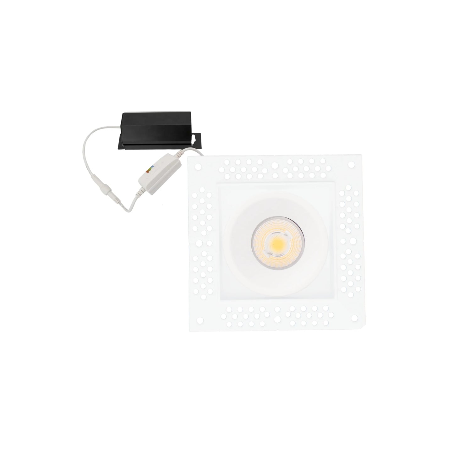 P-6342 2 Inch Trimless Square White Wide Beam 14W 1100 Lumens 5CCT Recessed Light