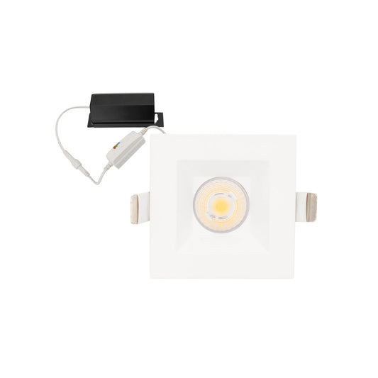 P-6346 2 Inch Square White Wide Beam 14W 1100 Lumens 5CCT Recessed Light