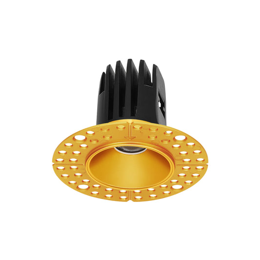 P-6348 1.5 Inch Trimless Round Brass 7W 600 Lumens 5CCT Recessed Light
