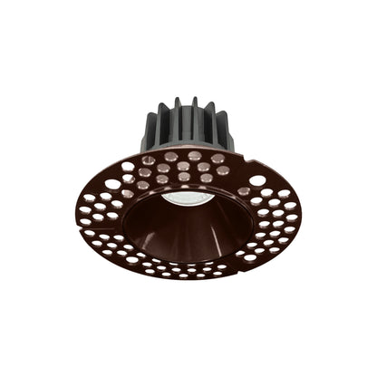 P-6352 2 Inch Trimless Round Bronze 8W 700 Lumens 5CCT Recessed Light
