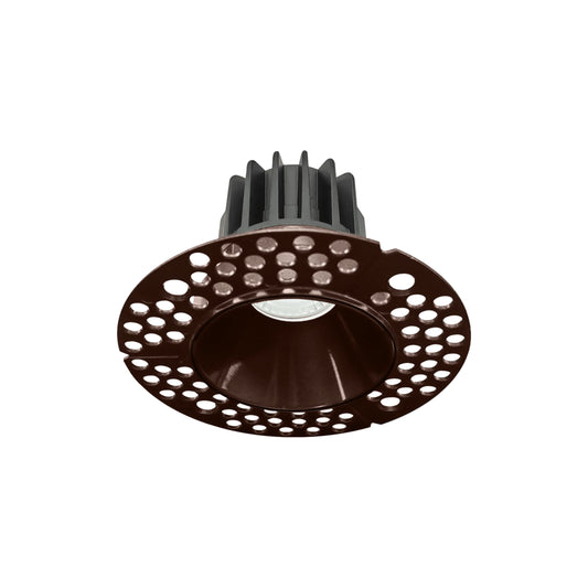 P-6352 2 Inch Trimless Round Bronze 8W 700 Lumens 5CCT Recessed Light